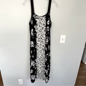 Simply Vera Vera Wang Black and White Sleeveless Maxi Sundress